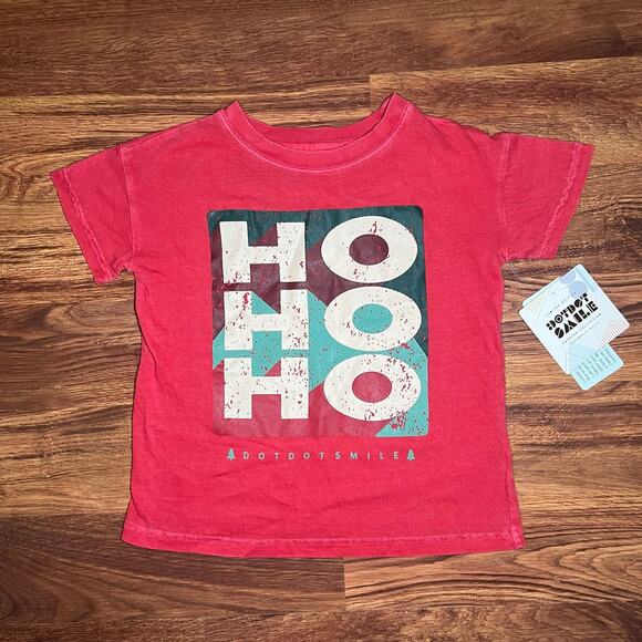 NEW DotDotSmile Ho Ho Ho Christmas Holiday Shirt Unisex Toddler Size 3/4 - Picture 1 of 7